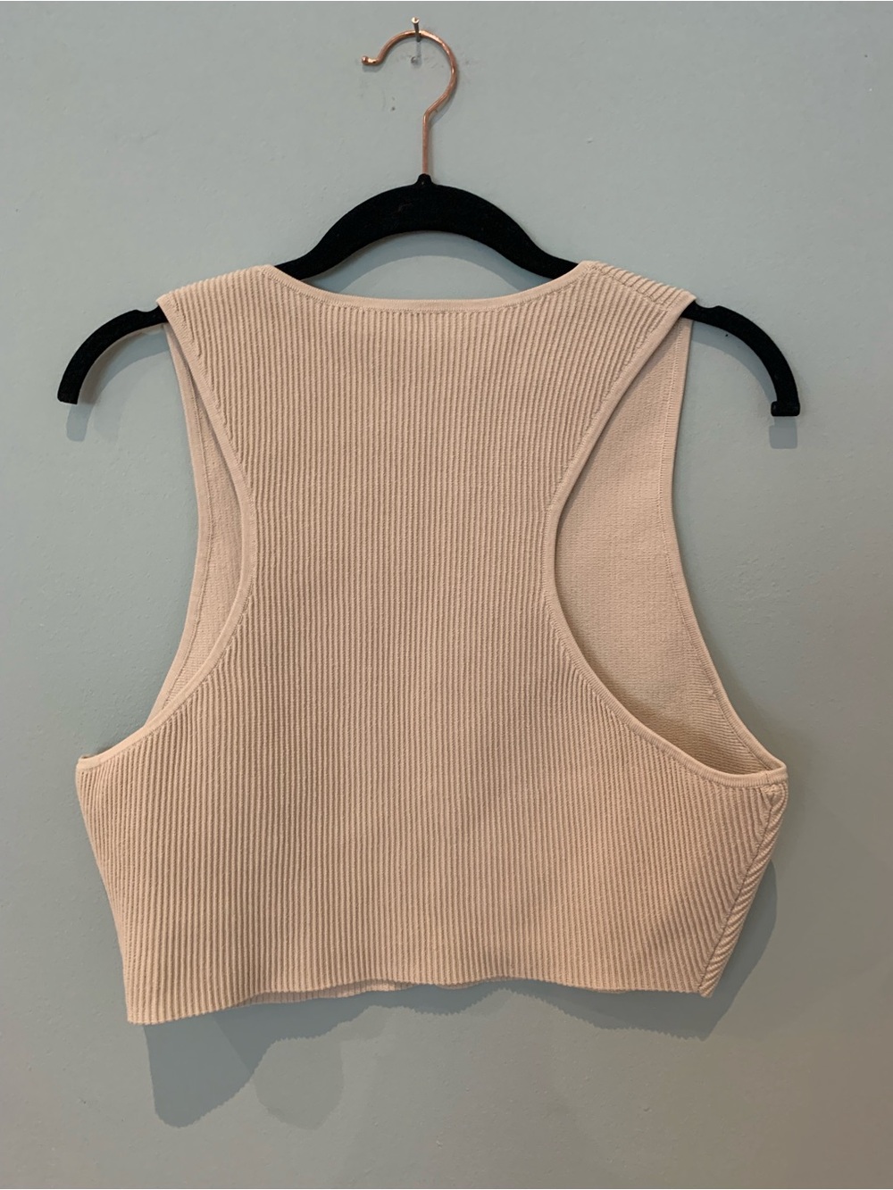 Babaton Cream Ribbed Cropped Tank - Picture 3 of 16